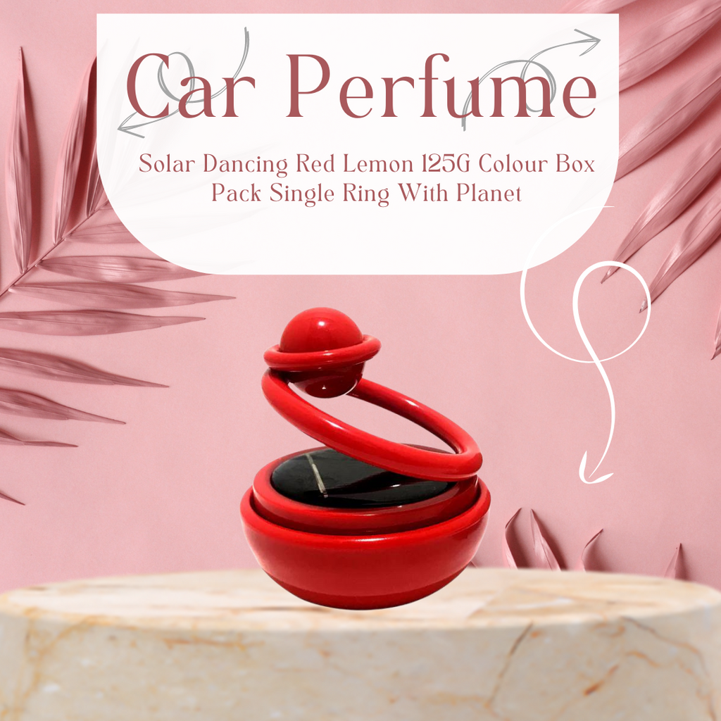 Car Perfume Solar Dancing Red Lemon 125G Colour Box Pack Single Ring With Planet Xs-188 (China)