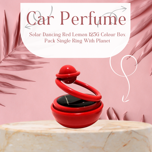 Car Perfume Solar Dancing  Red  Lemon  125G Colour Box Pack Single Ring With Planet Xs-188 (China)