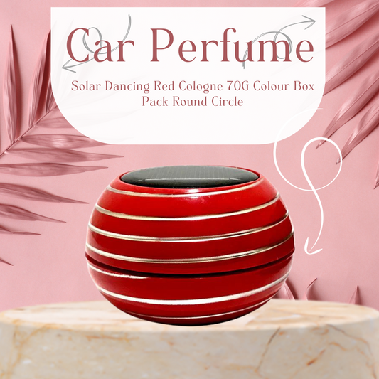 Car Perfume Solar Dancing  Red  Cologne  70G Colour Box Pack Round Circle Xs-288 (China)