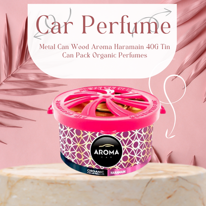 Car Perfume Metal Can Wood Aroma  Haramain  40G Tin Can Pack Organic Perfumes S68698 (Eu)