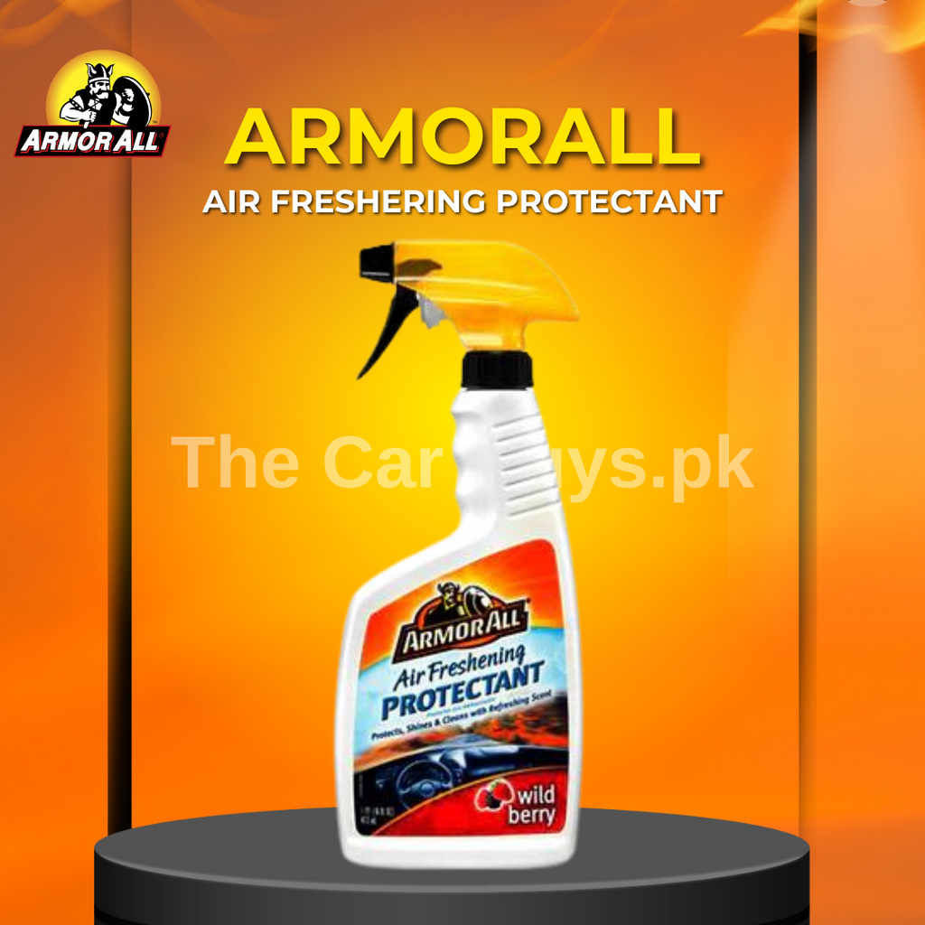 Car Dashboard Polish Armorall Wild Berry Plastic Bottle Pack 473Ml Air Freshening Protectant 202671 (Usa)