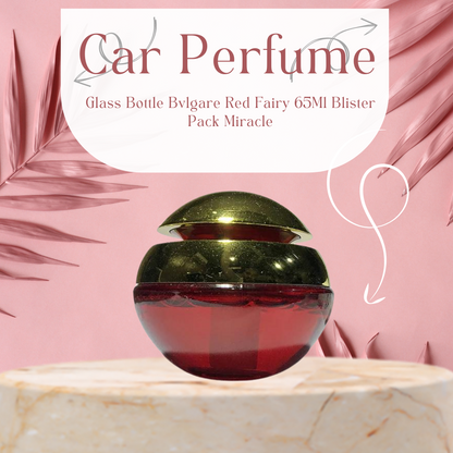 Car Perfume Glass Bottle Bvlgare Red  Fairy  65Ml Blister Pack Miracle Ft-121 (China)