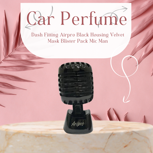 Car Perfume Dash Fitting Airpro Black Housing Velvet Mask   Blister Pack Mic Man Fy-2083 (China)