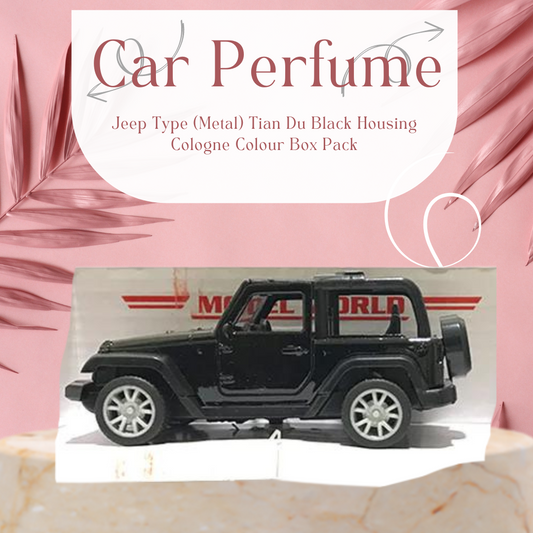 Car Perfume Jeep Type (Metal) Tian Du Black Housing Cologne   Colour Box Pack Fy-1909 (China)