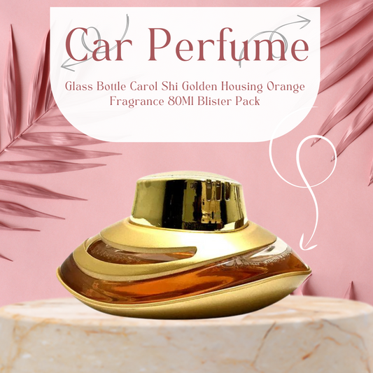 Car Perfume Glass Bottle Carol Shi Golden Housing Orange Fragrance  80Ml Blister Pack Fy-7331 Fy-7331 (China)