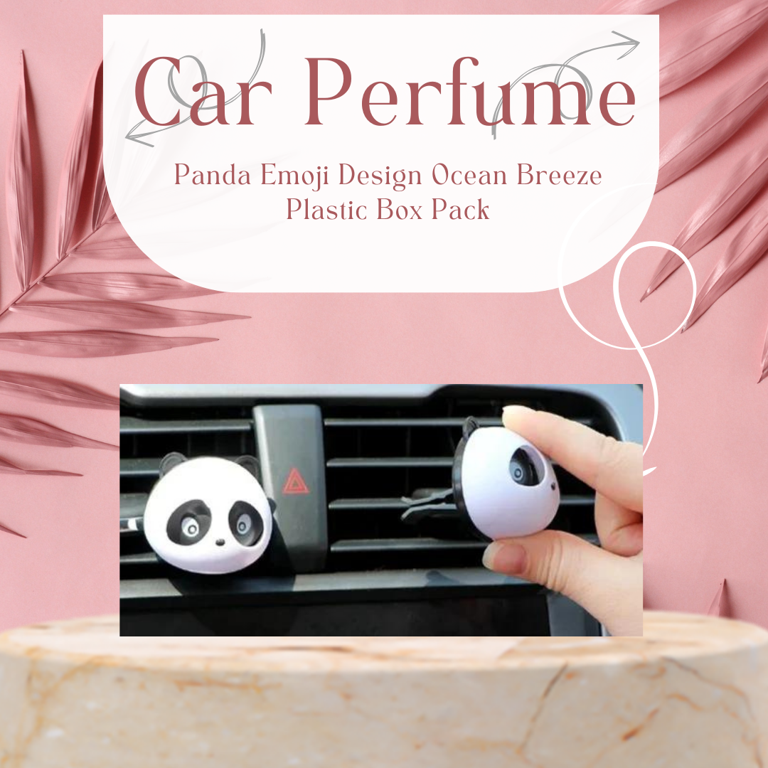 Car Perfume Panda Emoji Design   Ocean Breeze   Plastic Box Pack  (China)