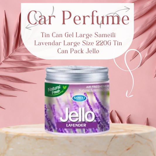 Car Perfume Tin Can Gel Large Sameili  Lavendar Large Size 220G Tin Can Pack Jello