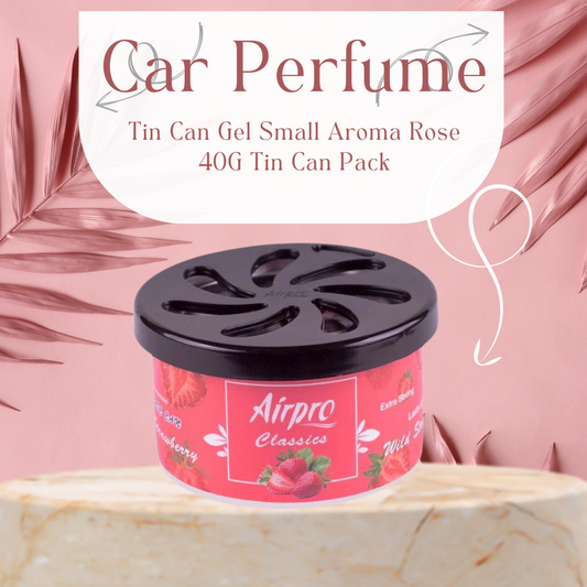 Car Perfume Tin Can Gel Small Airpro  Strawberry Small Size 45G Tin Can Pack (Usa)