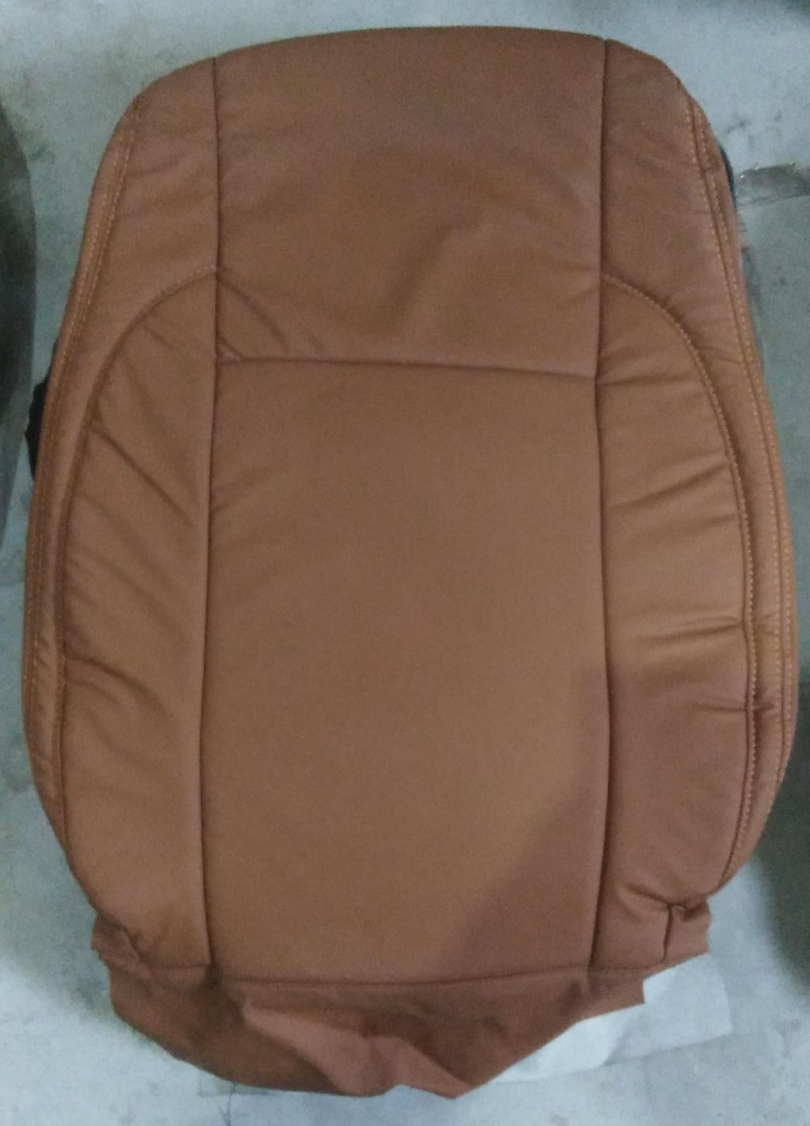 Auto Leather Type Seat Cover M/A Oem Design Custom Fitting Toyota Corolla 2018 Cayane Brown 12 Pcs / Set