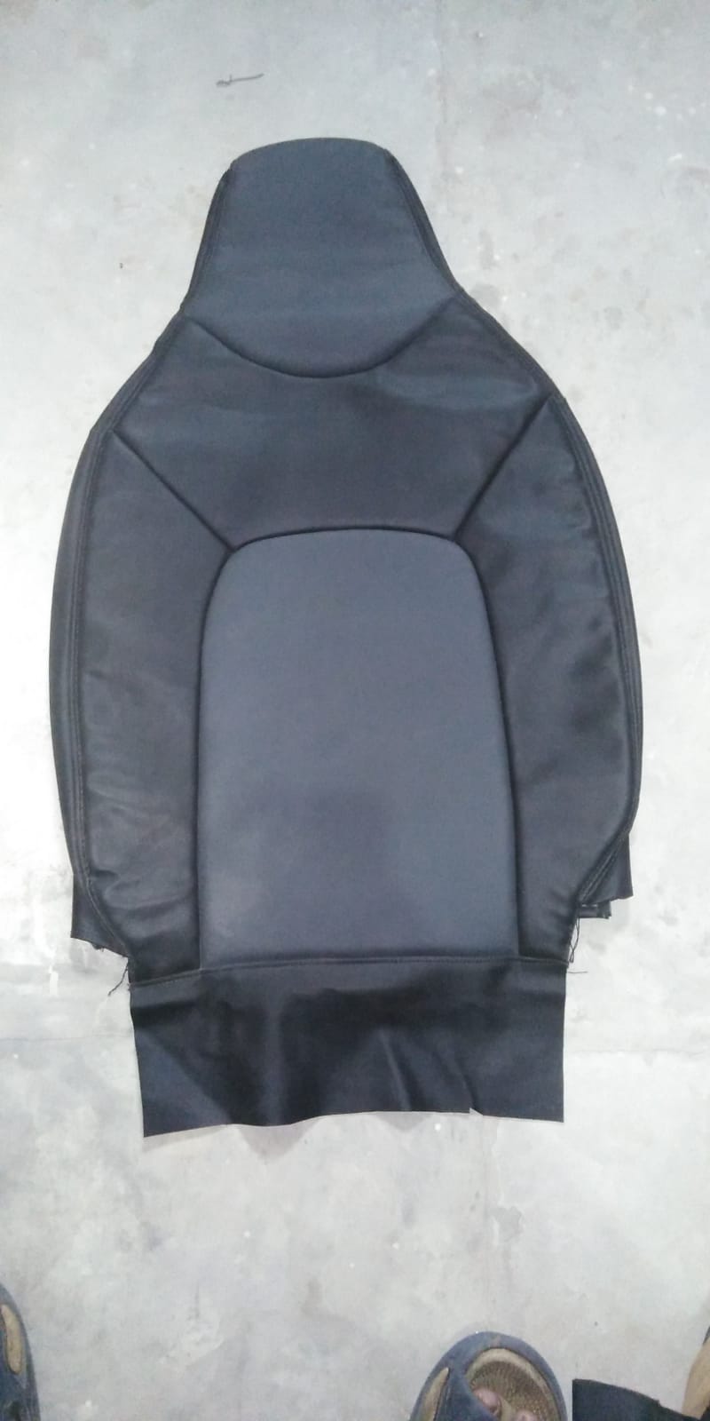 Auto Leather Type Seat Cover M/C Oem Design Custom Fitting Suzuki Cultus 2020 Black/Dark Grey Black Stitch 06 Pcs/Set