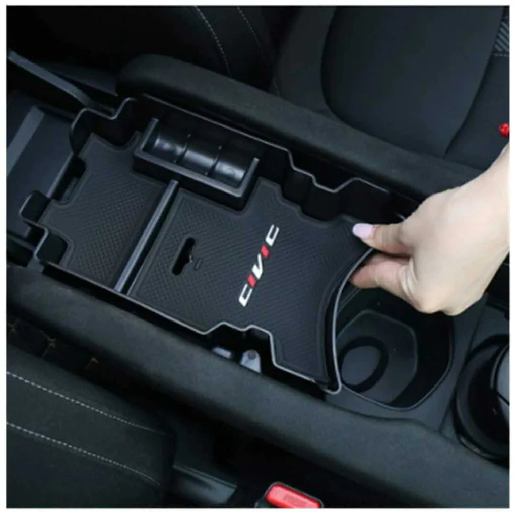 Arm Rest Utility Tray Honda Civic 2022 Interior Mat Kit Black Box Pack (China)