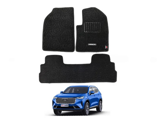 Car Floor Mat Executive Carpet Material  Oem Fitting Haval H6 03 Pcs / Set Black Poly Bag Pack