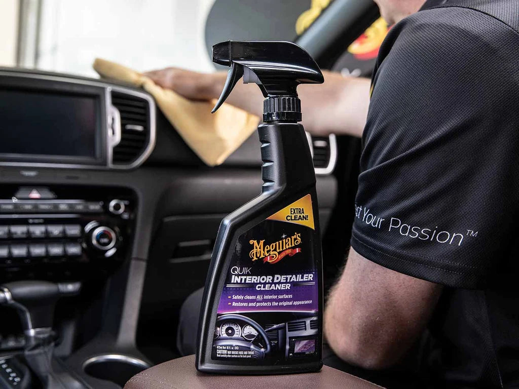 Car Dashboard Polish Meguiars Refresher Plastic Bottle Pack 473Ml Quik Interior Detailer Cleaner G13616 (Usa)