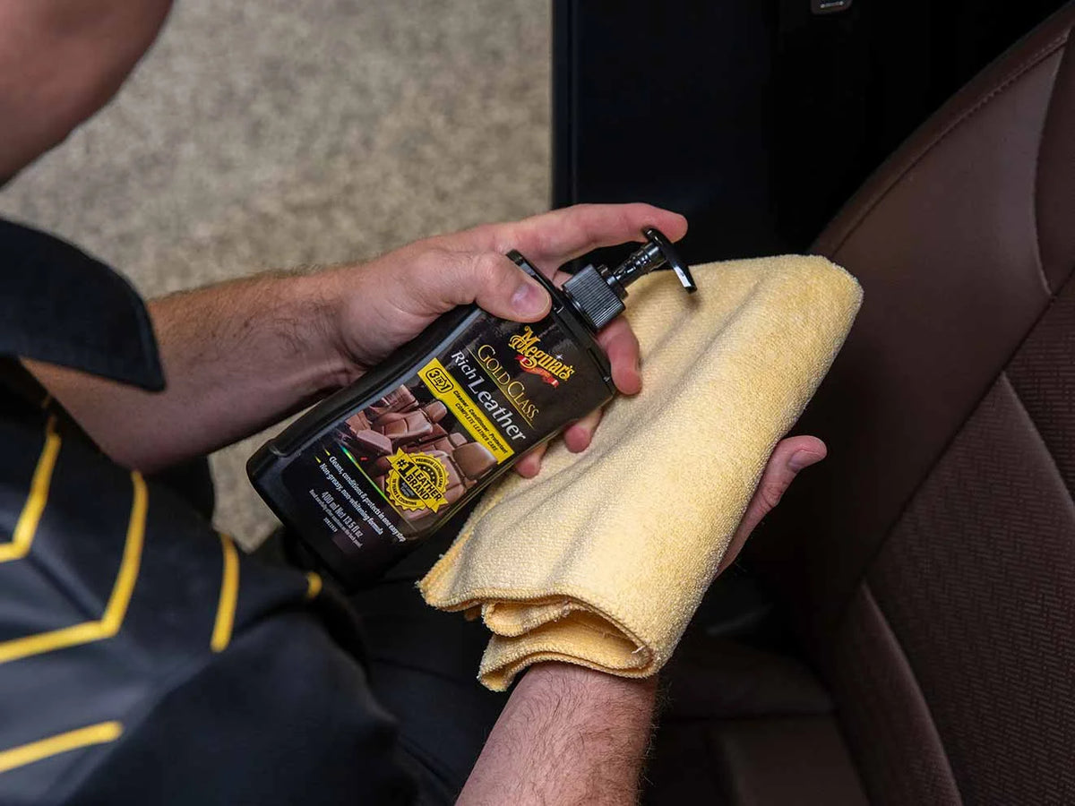 Leather Polish Meguiars Plastic Bottle Pack 400Ml Rich Leather Cleaner Conditioner Protectant G17914 (Usa)