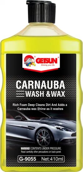 Car Shampoo & Wax Getsun Plastic Can Pack 410Ml G-9055 (China)