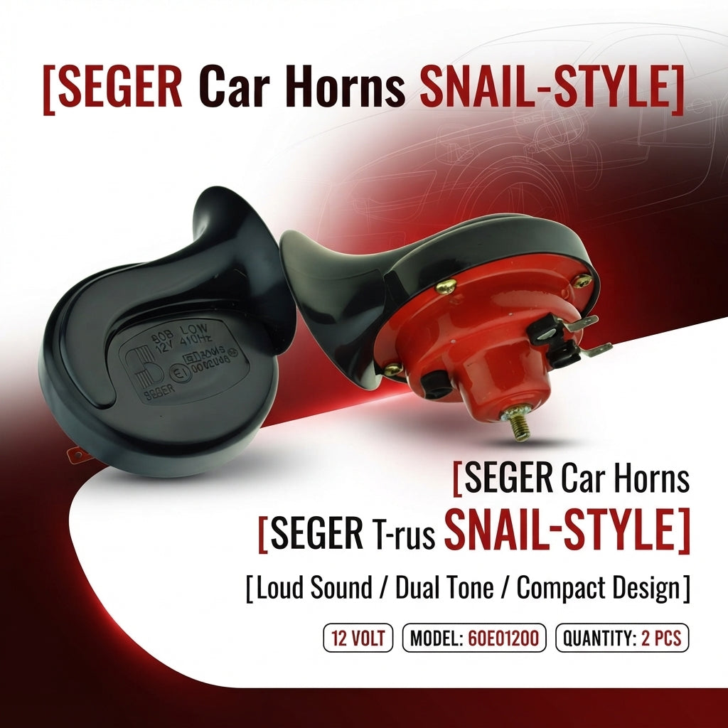 Car Horns Snail Seger Colour Box Pack 60E01200 (China)