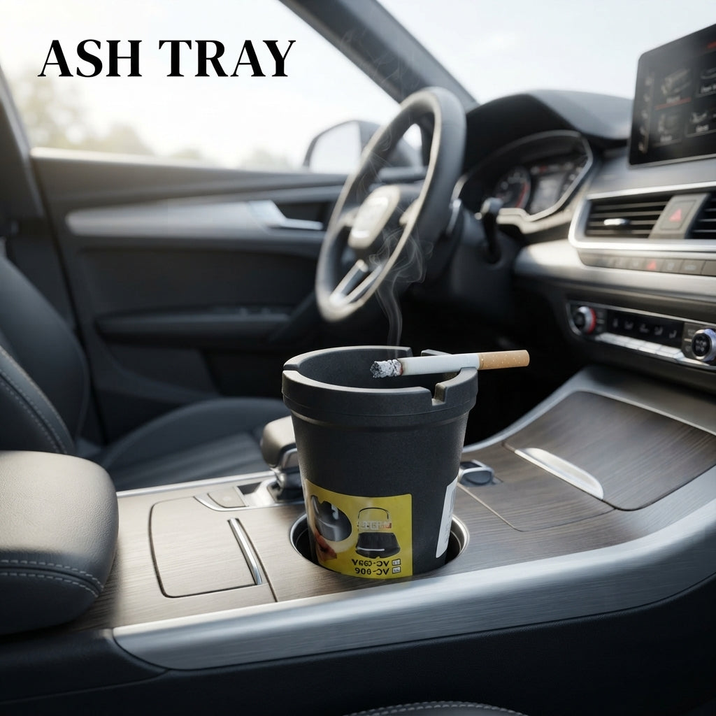 Car Ash Tray Without Led Black Premium Quality Large Size Ht-Y86 (China)