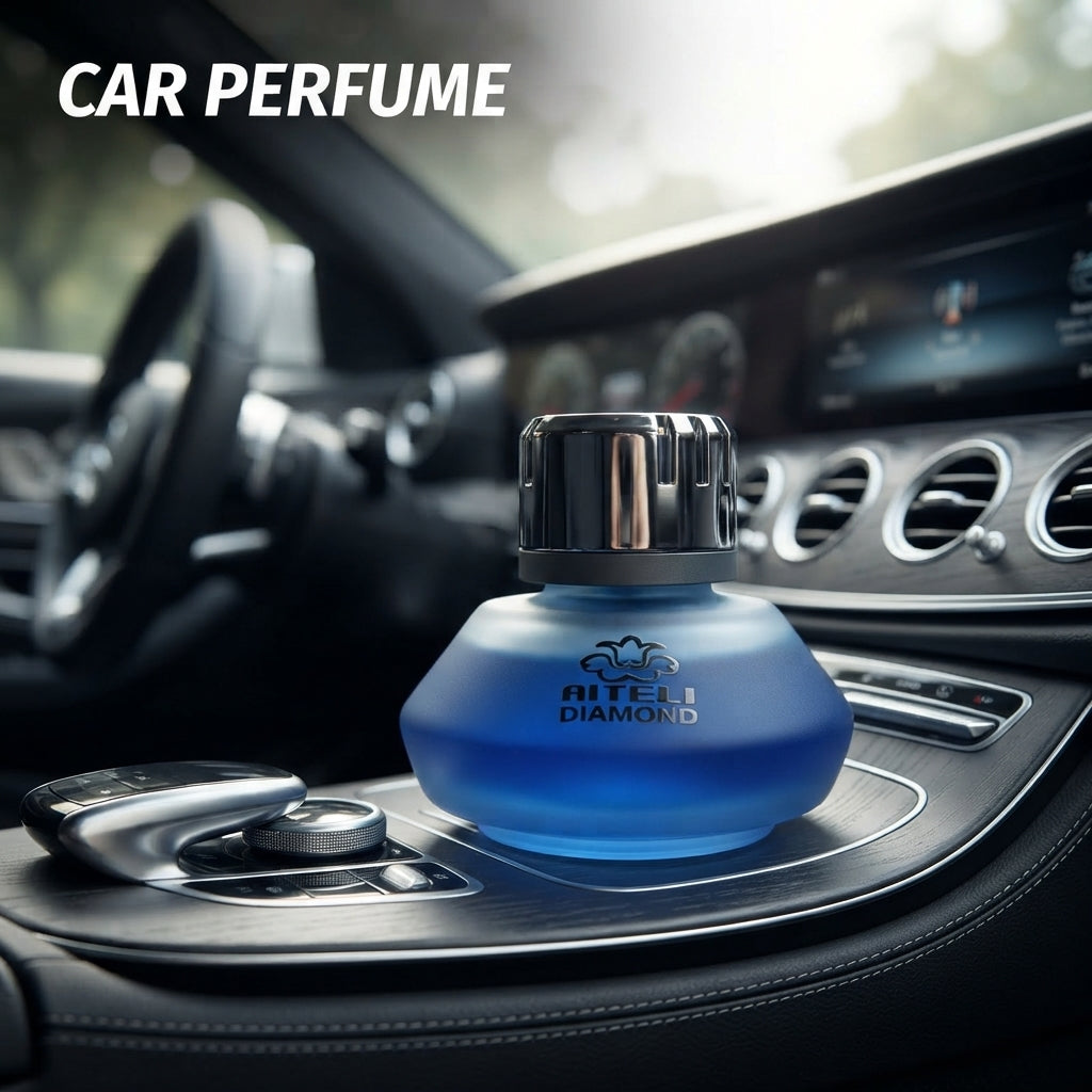 Car Perfume Glass Bottle Aiteli Blue/Chrome Housing Marine 65Ml Blister Pack Yalijia Da-340 (China)