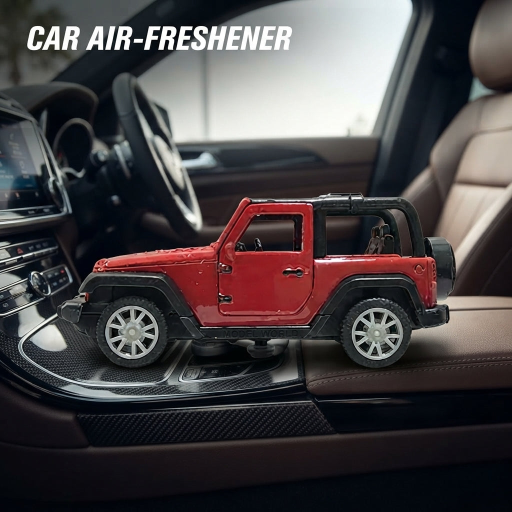 Car Perfume Jeep Type (Metal) Tian Du Red/Black Housing Cologne Box Pack F1111-1 (China)