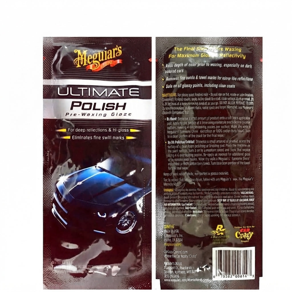 Car Body Polish Meguiars Ultimate Liquid Based Sachet Packing 14Ml Pure Synthetic Polymer G18216T (Usa)