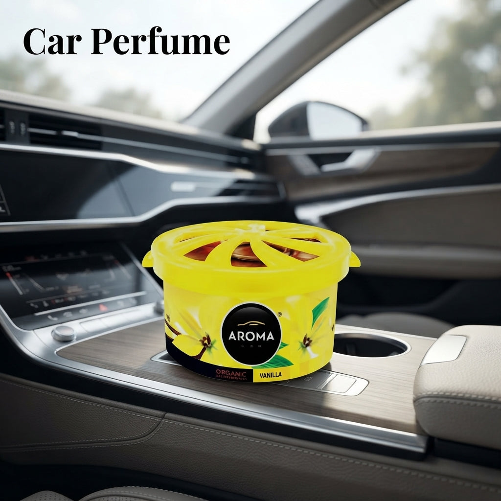 Car Perfume Metal Can Wood Aroma Vanilla 40G Tin Can Pack Organic Perfumes S66720 (Eu)