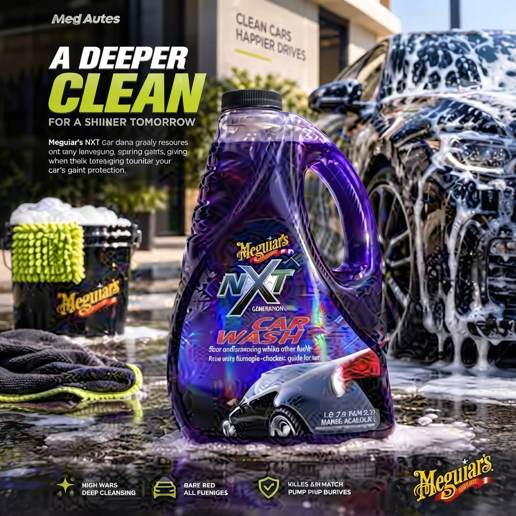 Car Shampoo Meguiars Nxt Plastic Can Pack 1.89L Safe Biodegradeable Formula G12664 (Usa)