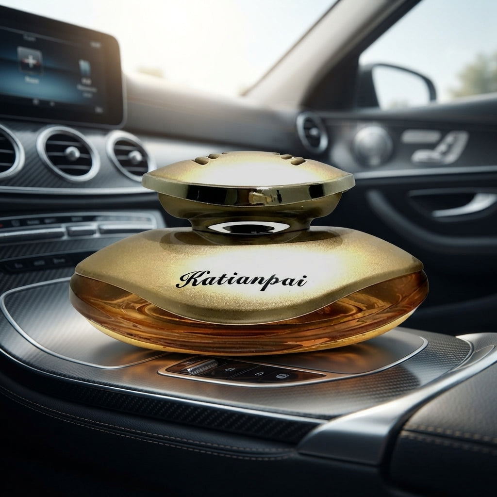 Car Perfume Glass Bottle Catian Bai Golden Housing Glamour Cologne 60Ml Plastic Box Pack Fy-7320 (China)