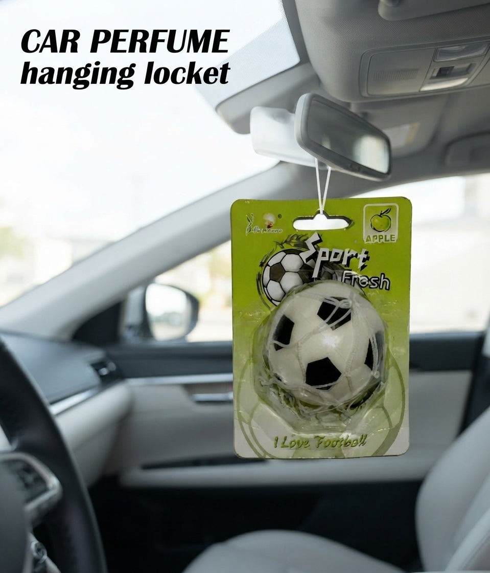Car Perfume Hanging Locket Luoshaou White/Black Housing Apple Blister Pack Foot Ball Design Yq-063 (China)