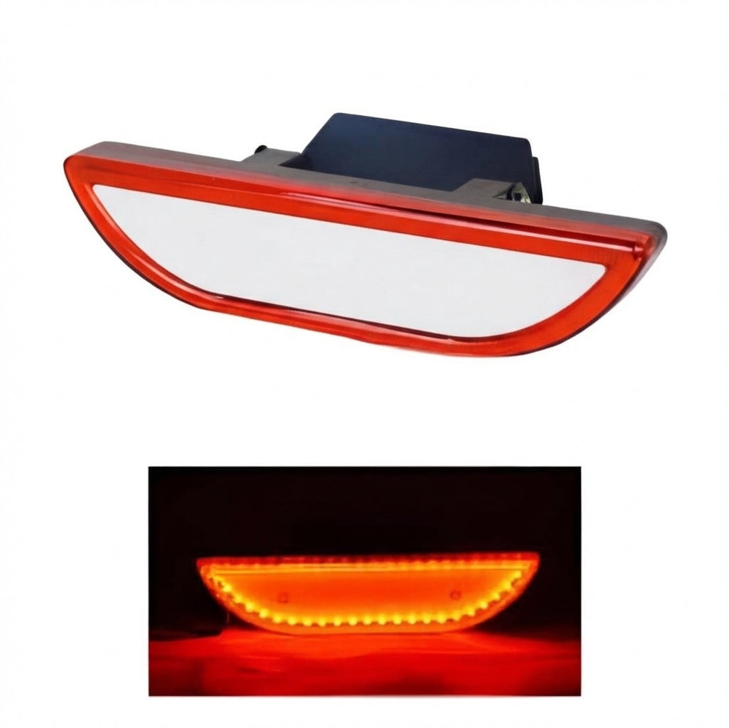 Car Third Brake Lamp Universal Fitting Under Rear Diffuser Fitting Plastic Housing Black Housing Parking + Flashing Function Red Led Standard Quality Blister Pack Fls-1008 (China)