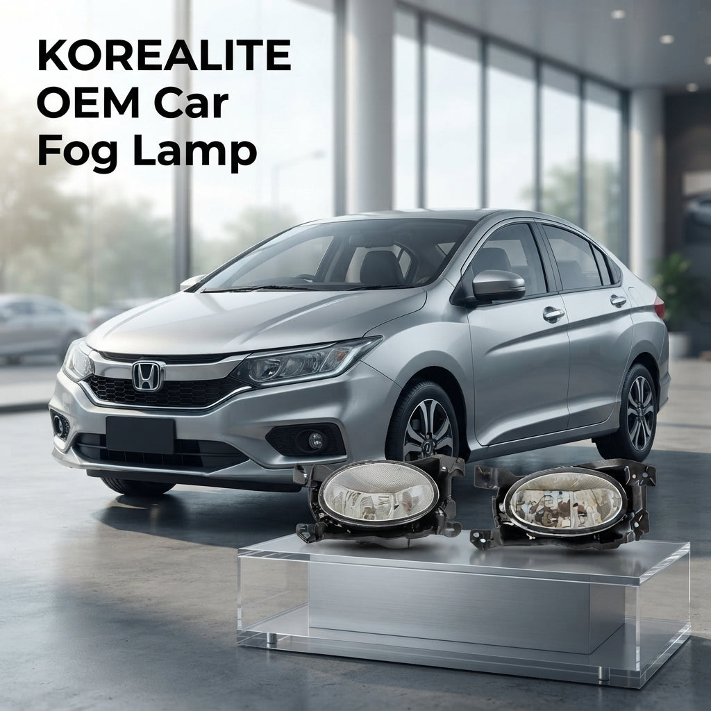 Car Fog Lamp Pentair Oem Fitting Honda City 2018 Metal Housing Glass Lens Clear Lens Black/Chrome Hd-422E (China)