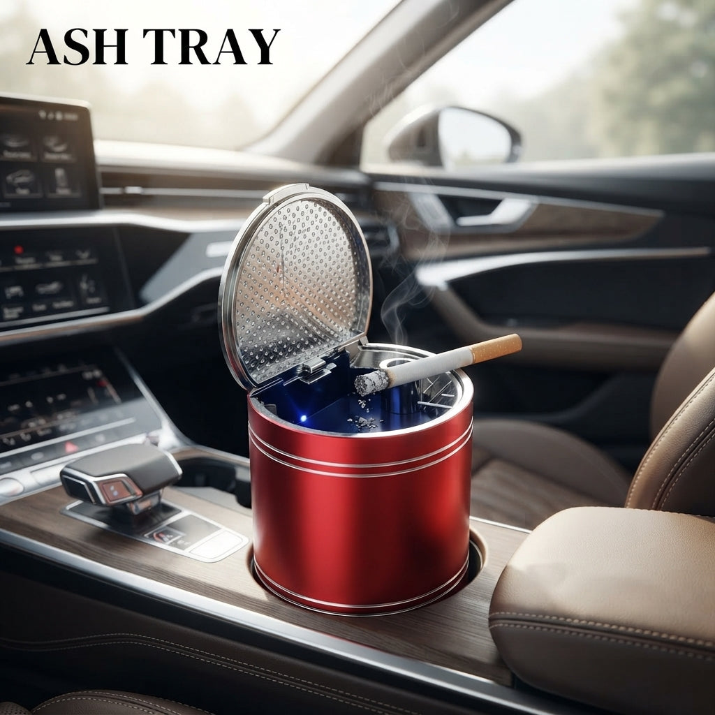 Car Ash Tray With Led Mix Colours Premium Quality Small Size Ht-292 (China)