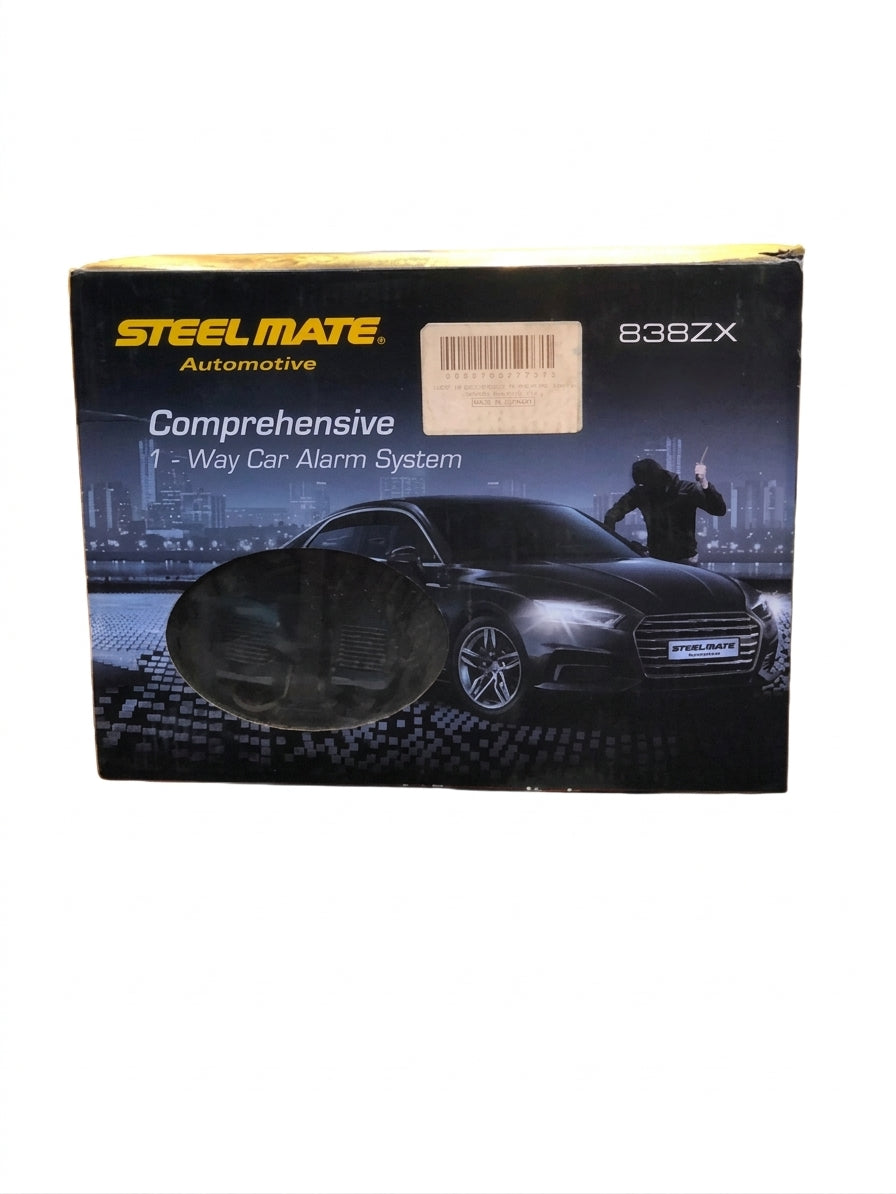 Car Alarm Steelmate 04 Buttons Black/Chrome Colour Box Pack 838Zx (China)