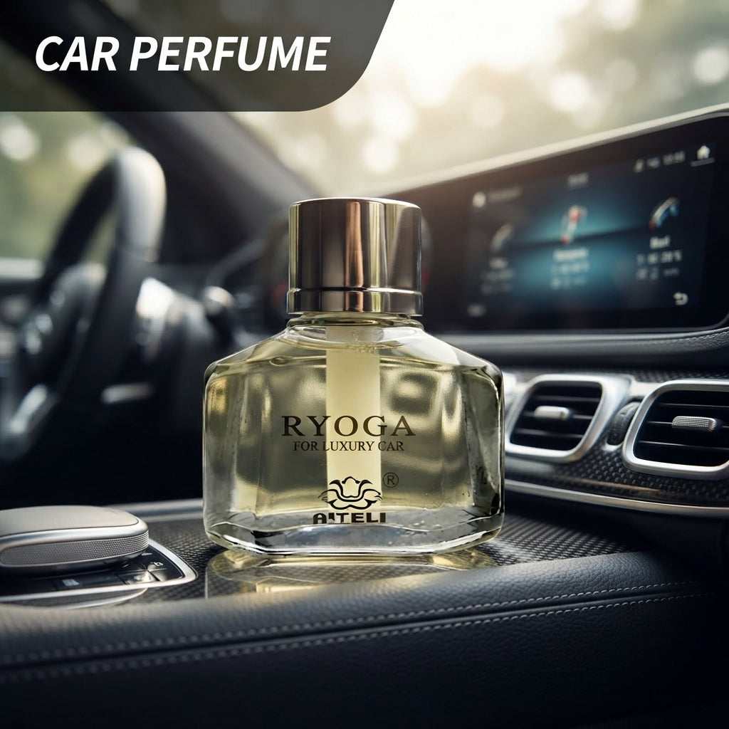 Car Perfume Glass Bottle Aiteli Yellow/Chrome Housing G/Lemon 70Ml Blister Pack Ryoga Da258 (China)