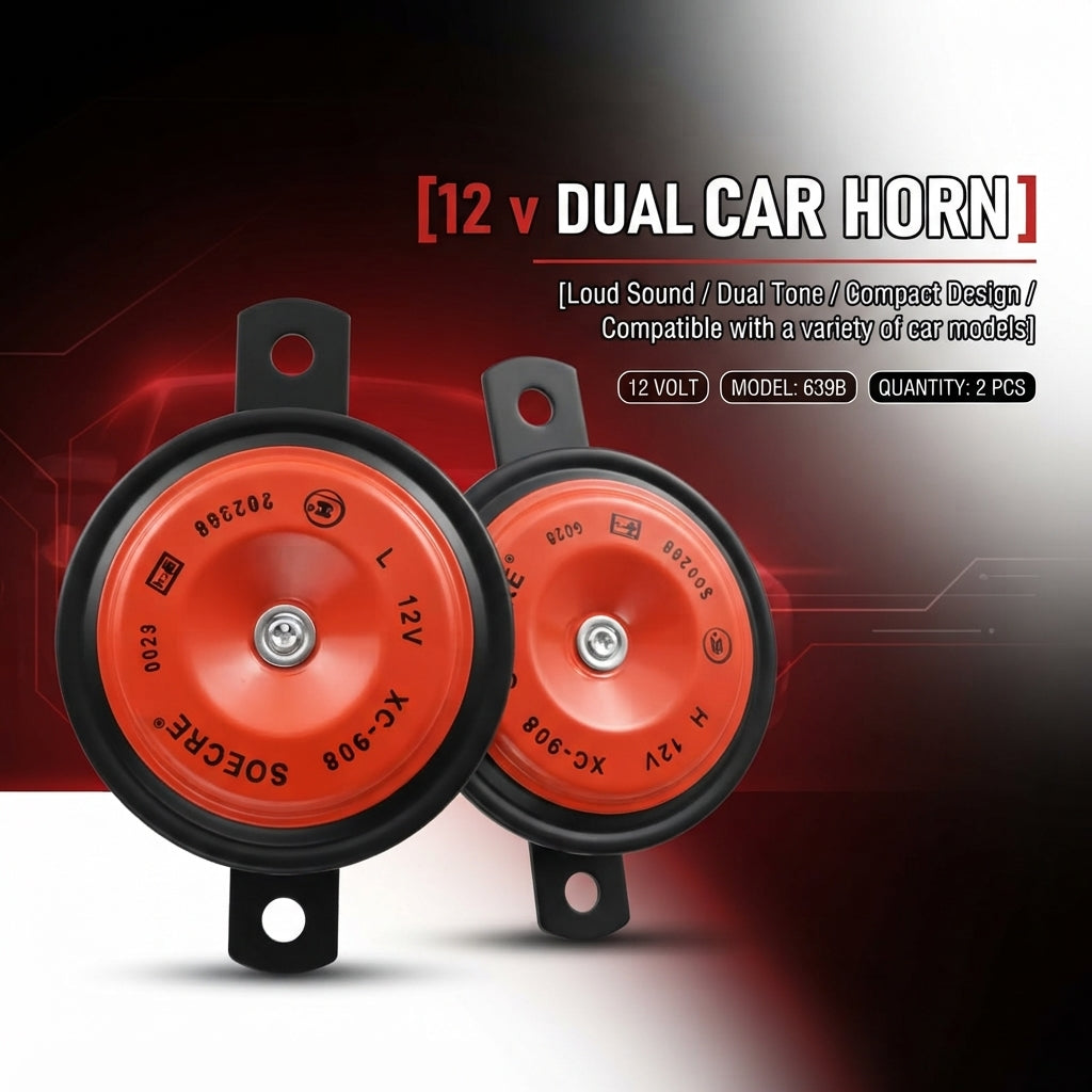 Car Horns Disc Type-R Colour Box Pack 639B (China)