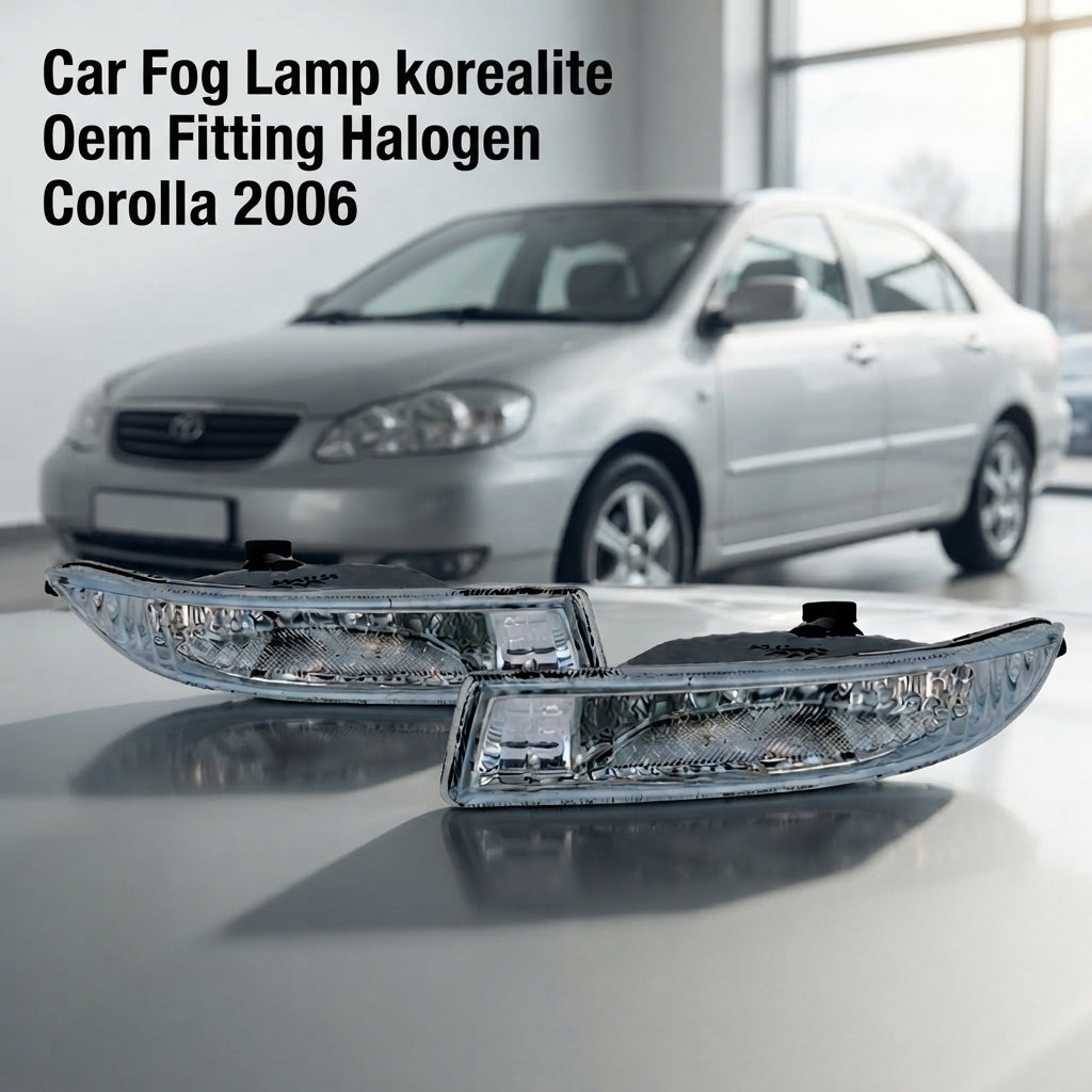 Car Fog Lamp Korealite Oem Fitting Halogen Toyota Corolla 2006 Plastic Housing Plastic Lens Clear Lens Kl-5000 (China)