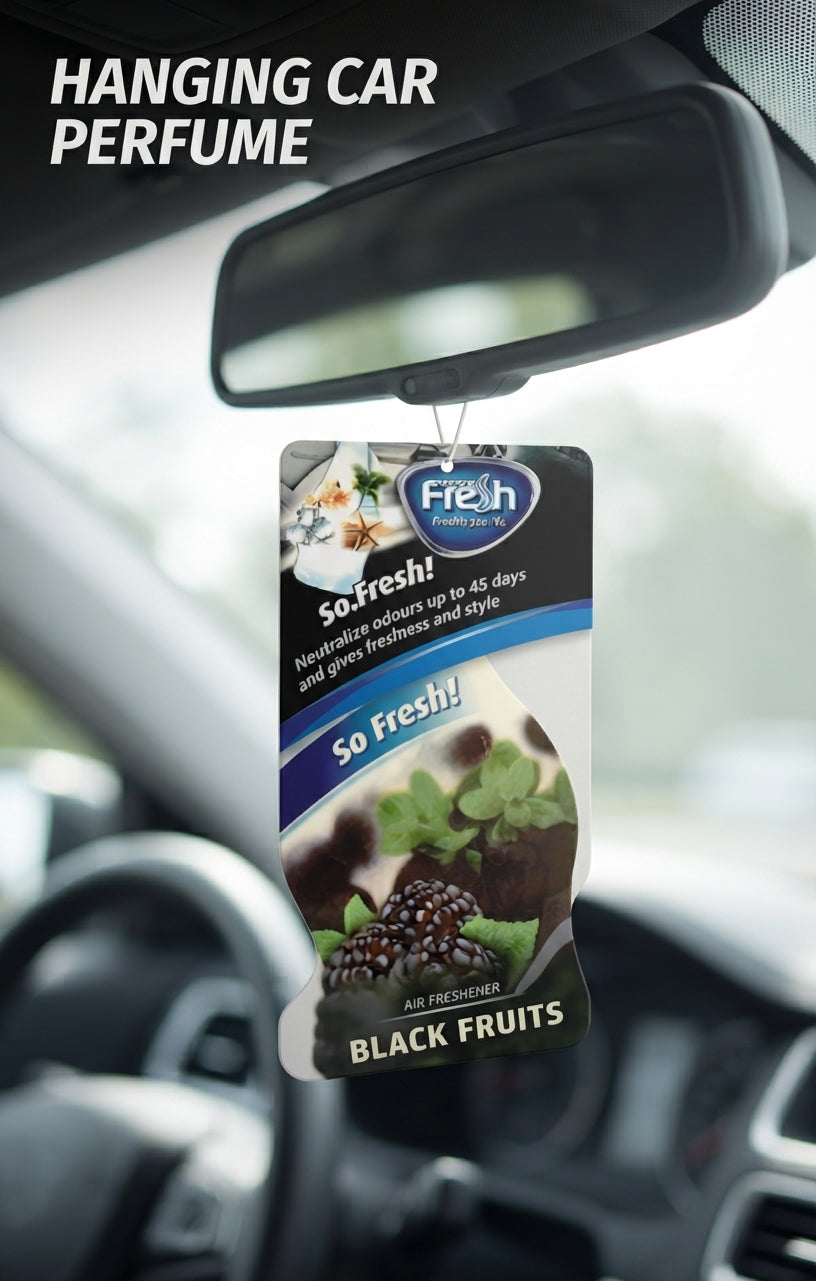 Paper Card Perfume Fresh Black Fruits Coloured Card Pack (China)