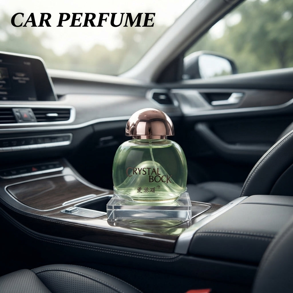 Car Perfume Glass Bottle Aiteli Green/Chrome Housing Orange Fragrance 80Ml Blister Pack Crystal Bock Da-118 (China)