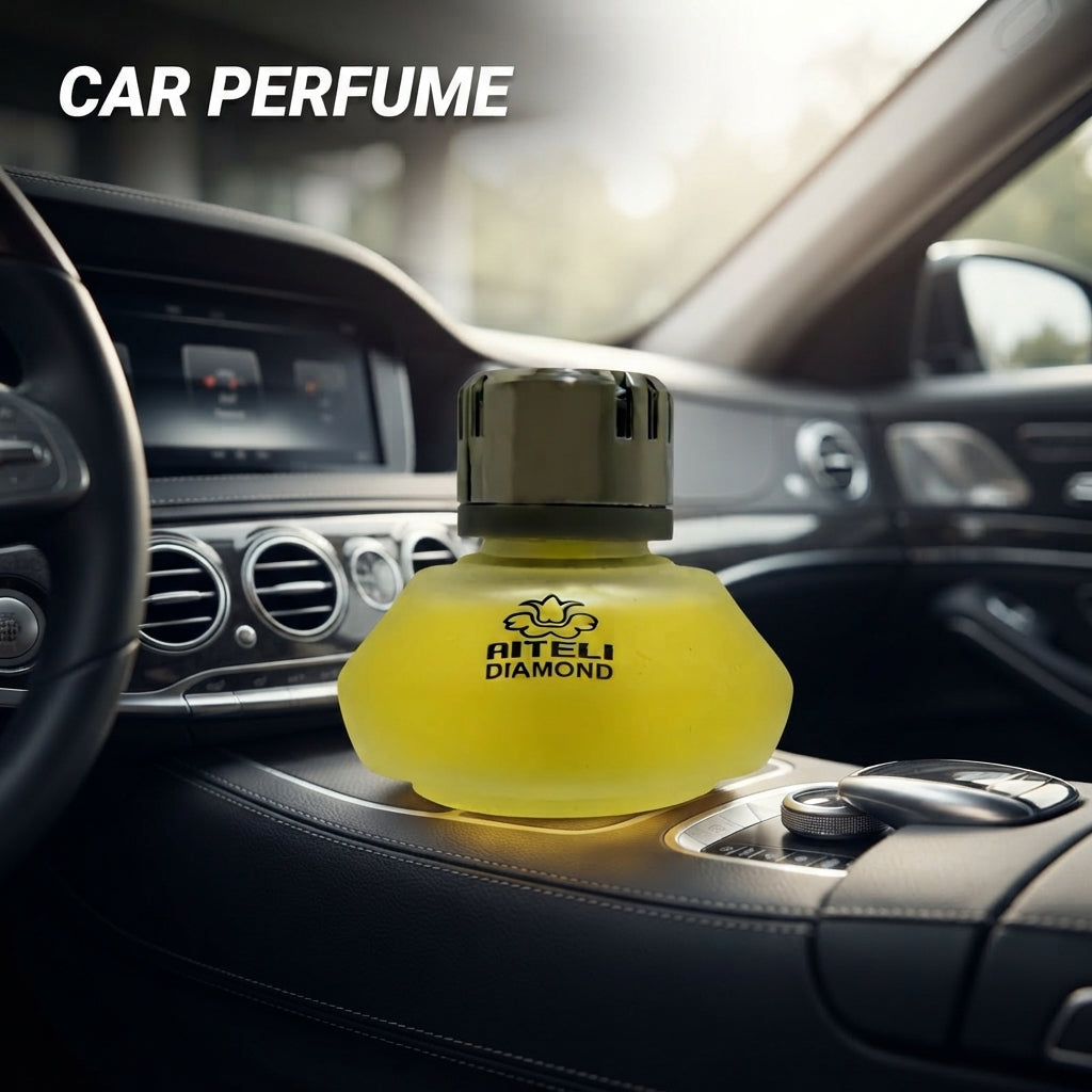 Car Perfume Glass Bottle Aiteli Yellow/Chrome Housing Sour Lemon 65Ml Blister Pack Yalijia Da-340 (China)