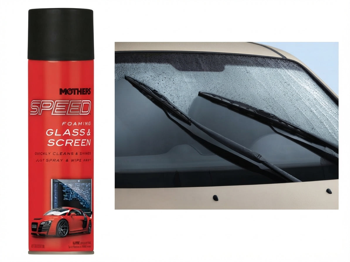 Glass Cleaner Mothers Tin Can Pack 538G Speed Foaming Glass&Screen 16619 (Usa)