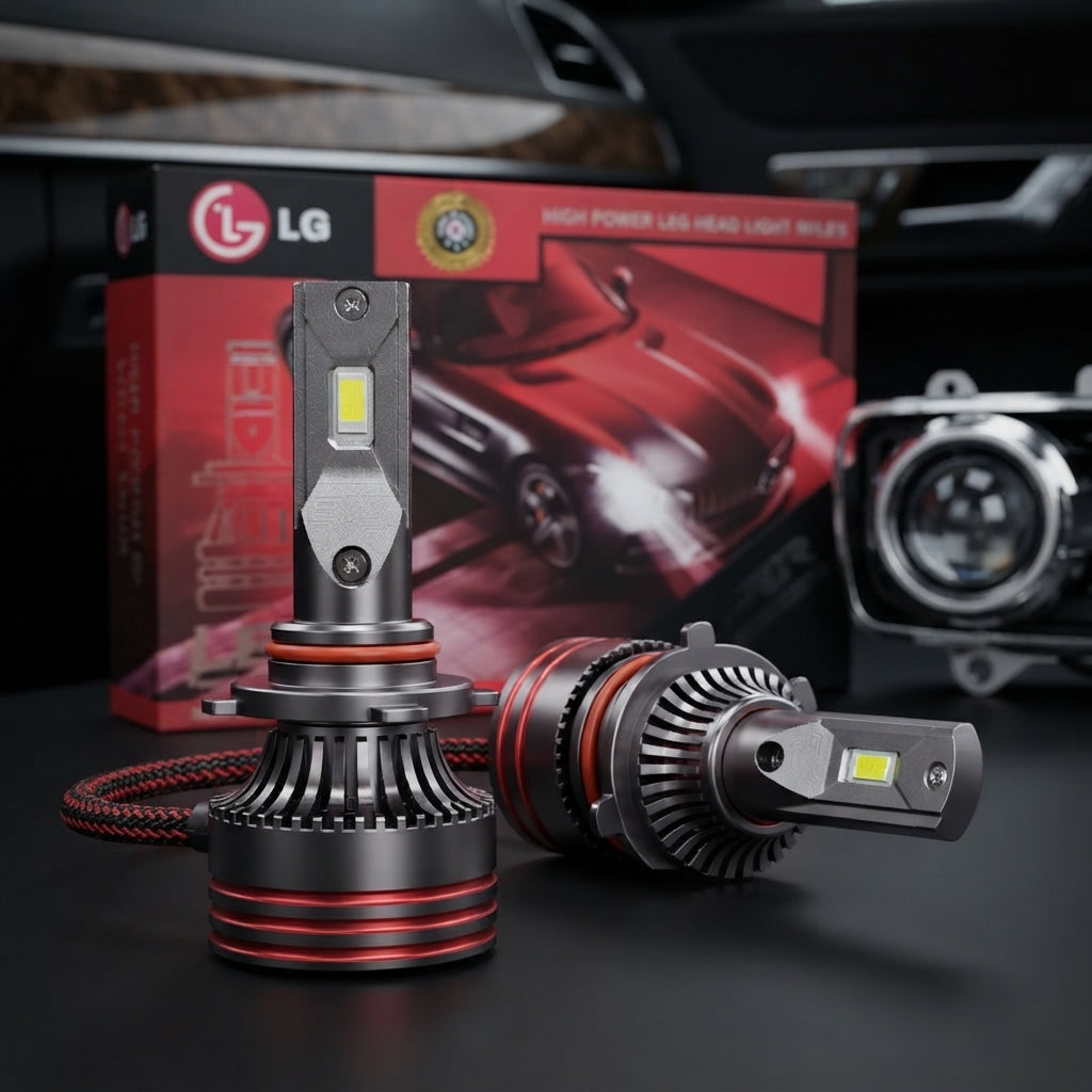 Car Led Head Light Bulbs Lg Cob 9005 Ultra White Colour Box Pack (China) Kl-3010 250 Watts