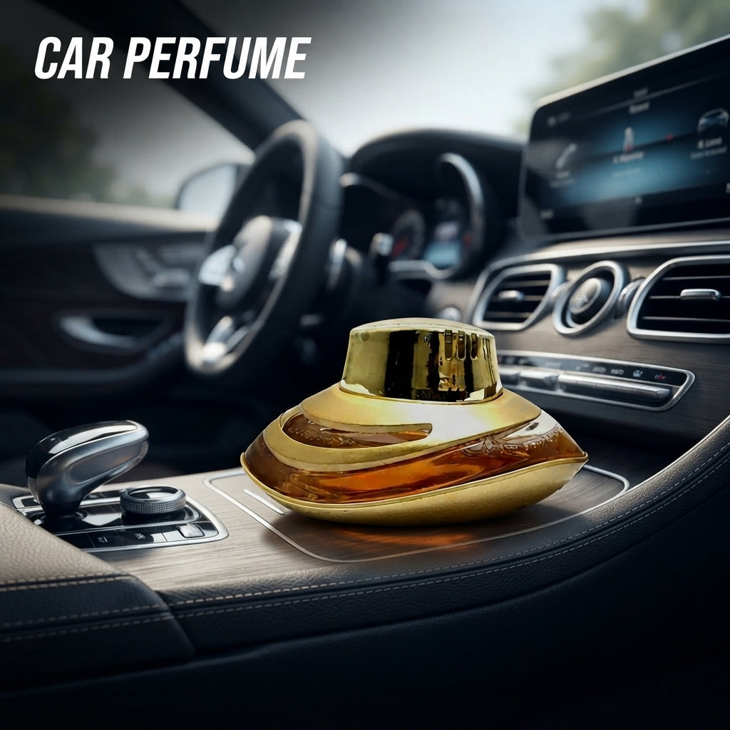 Car Perfume Glass Bottle Carol Shi Golden Housing Orange Fragrance 80Ml Blister Pack Fy-7331 Fy-7331 (China)