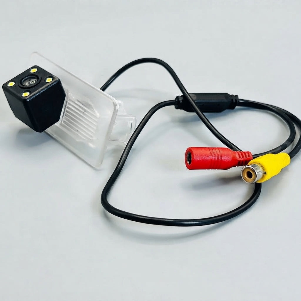 Car Parking Camera A/L Trunk Fitting Custom Fitting Toyota Yaris 2020 04 Led Nv Colour/Hd/Guide Lines M/G/L W/Grip Plastic Housing Black Housing 12V Colour Box Pack (China)