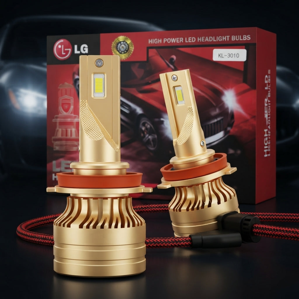 Car Led Head Light Bulbs Lg Cob H11 Ultra White Colour Box Pack (China) Kl-3008 150W
