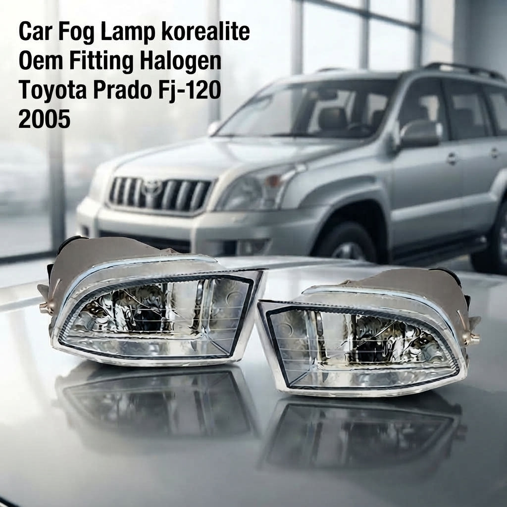 Car Fog Lamp Korealite Oem Fitting Halogen Toyota Prado Fj-120 2005 Plastic Housing Plastic Lens Clear Lens Kl-7875 (China)
