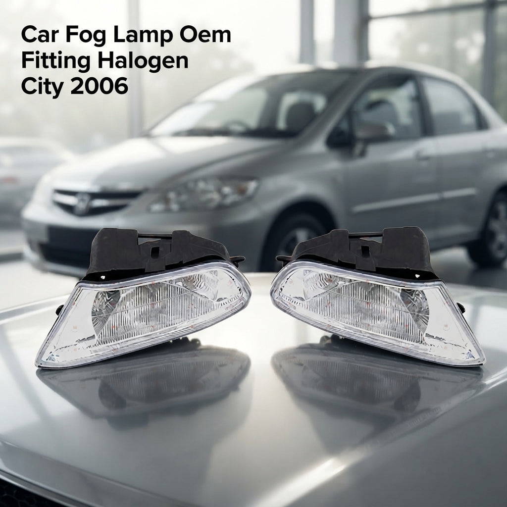 Car Fog Lamp Korealite Oem Fitting Halogen Honda City 2006 Plastic Housing Plastic Lens Clear Lens Kl-7868 (China)