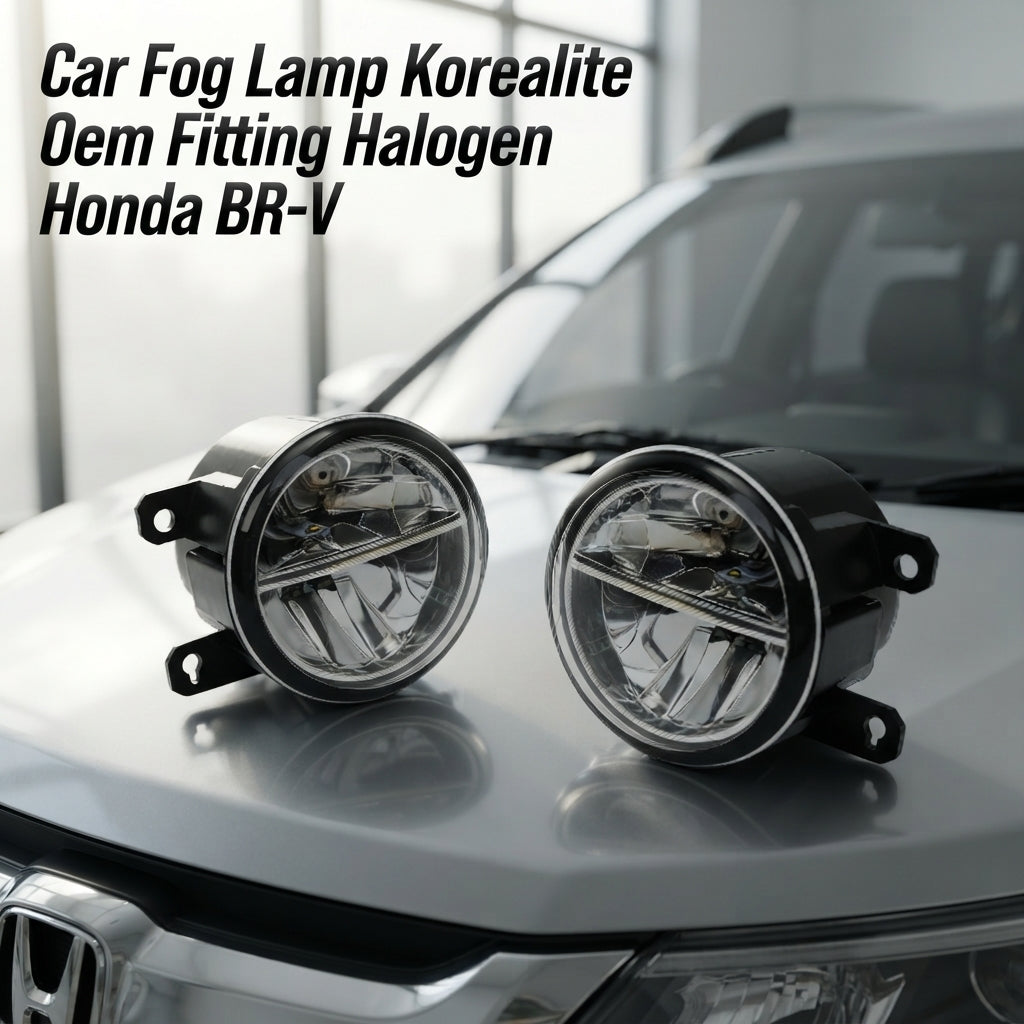 Car Fog Lamp Korealite Oem Fitting Halogen Honda Brv 2018 Plastic Housing Glass Lens Clear Lens Full Chrome Kl-7870 (China)