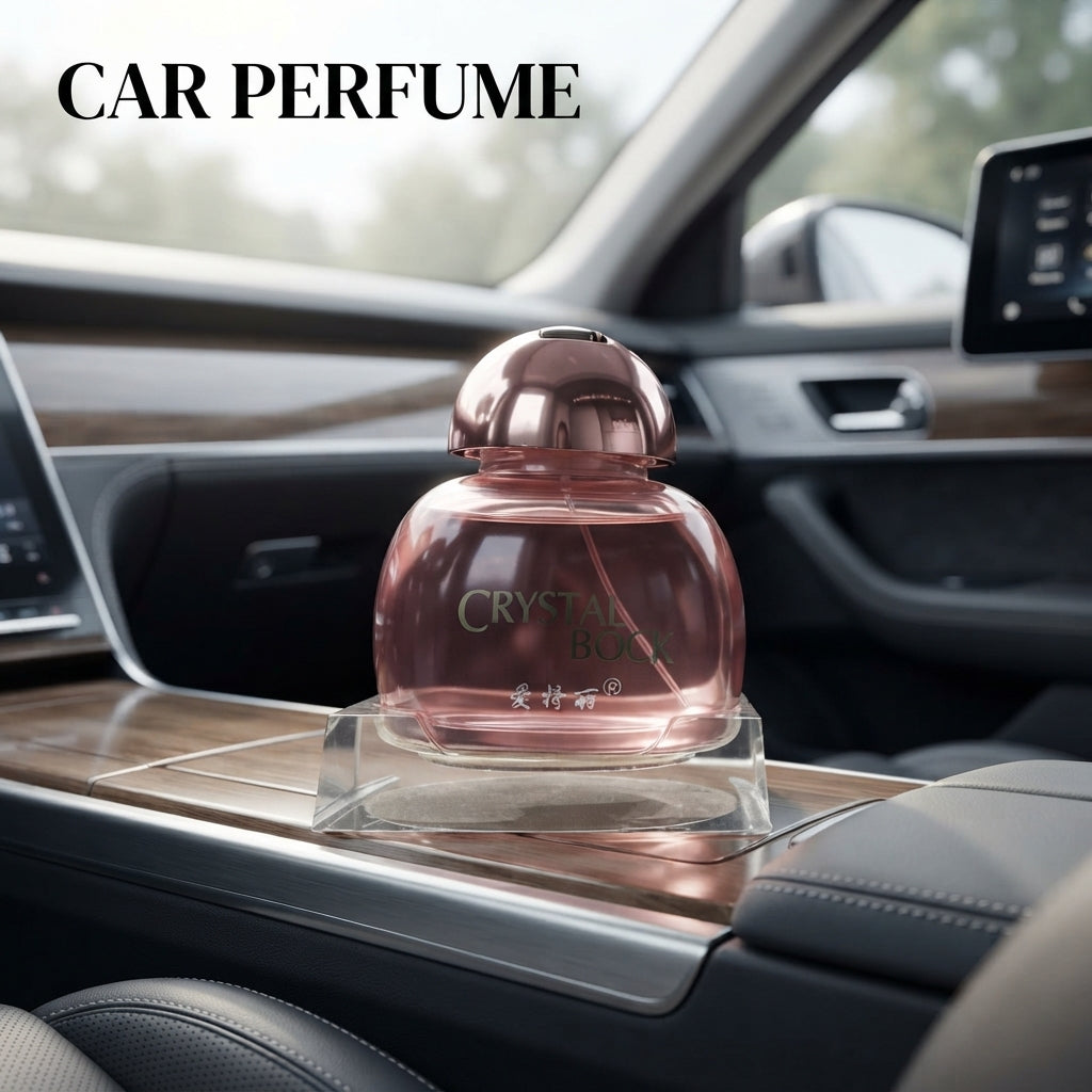 Car Perfume Glass Bottle Aiteli Copper/Chrome Housing G/Lemon 80Ml Blister Pack Crystal Bock Da-117 (China)