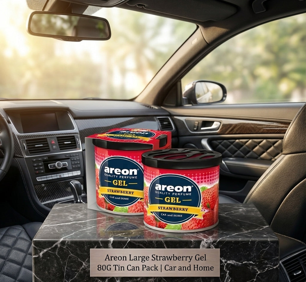 Car Perfume Tin Can Gel Large Areon Strawberry 80G Tin Can Pack (Bulgaria)