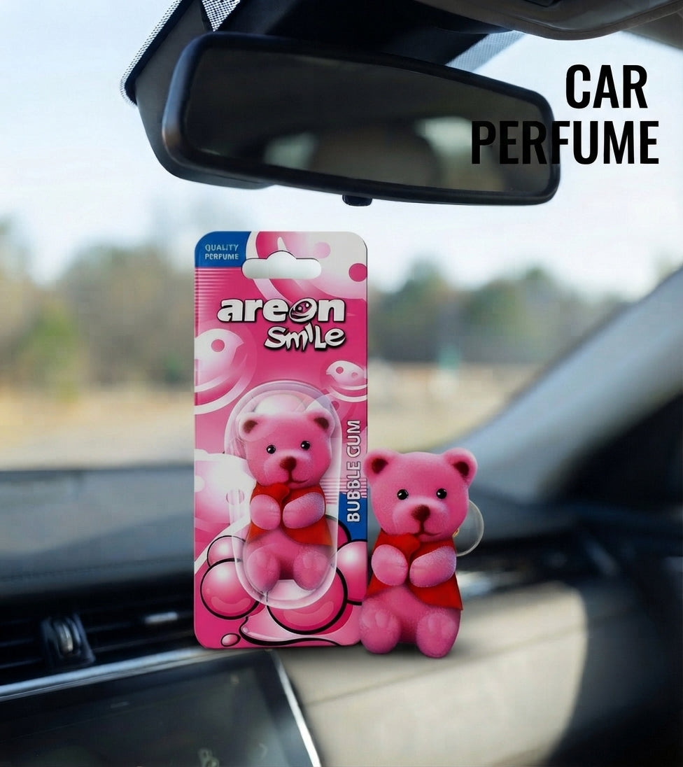 Car Perfume Stuff Toy Hanging Type Areon Pink Housing Bubble Gum Small Size Blister Pack Asb06 (Bulgaria)