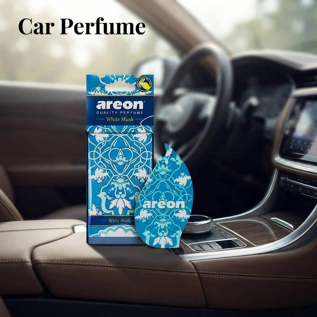Paper Card Perfume Areon White Musk Coloured Card Pack Mo01 (Bulgaria)